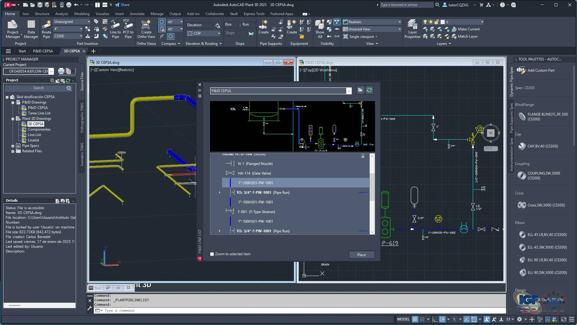 Cursos Bonificados de AutoCAD Plant 3D | IGF - Instituto Galego de Formación