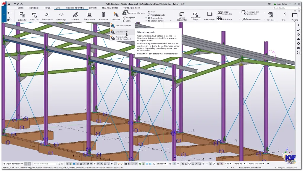 Curso online de AutoCAD 2D y Tekla Structures - IGF.webp