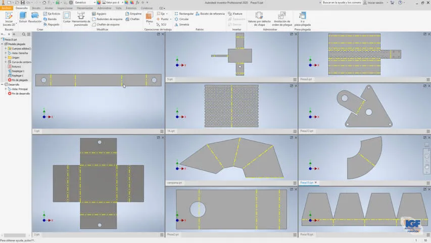 Curso profesional de Autodesk Inventor chapa metálica.webp