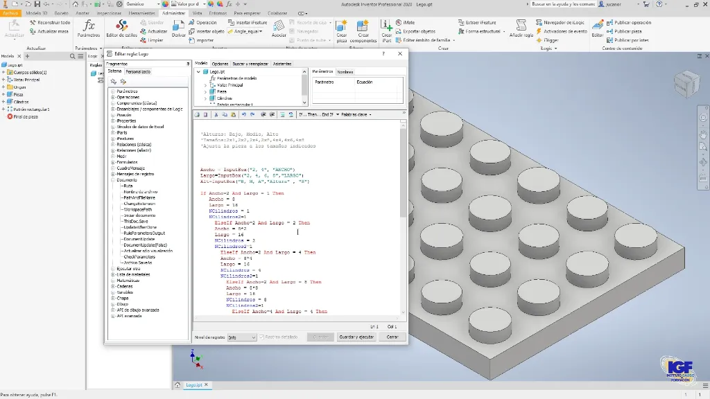 Curso programación con iLogic - IGF.webp