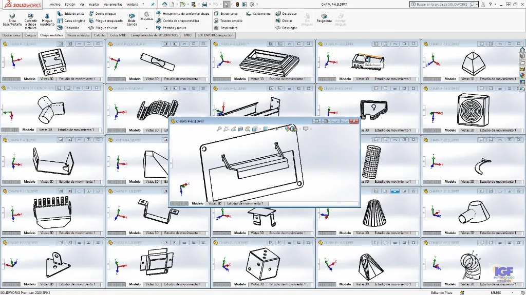 Chapa metálica curso online de SolidWorks - igf.es.webp