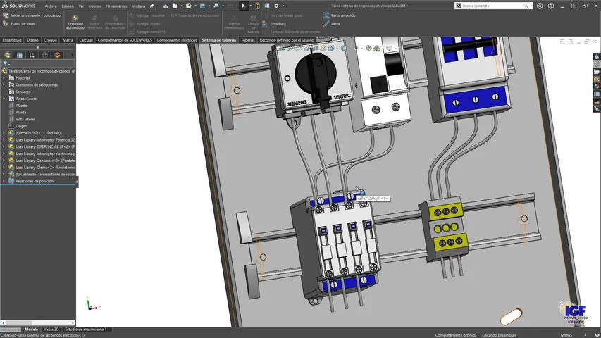 Curso online de SolidWorks Routing Recorridos-electricos.webp