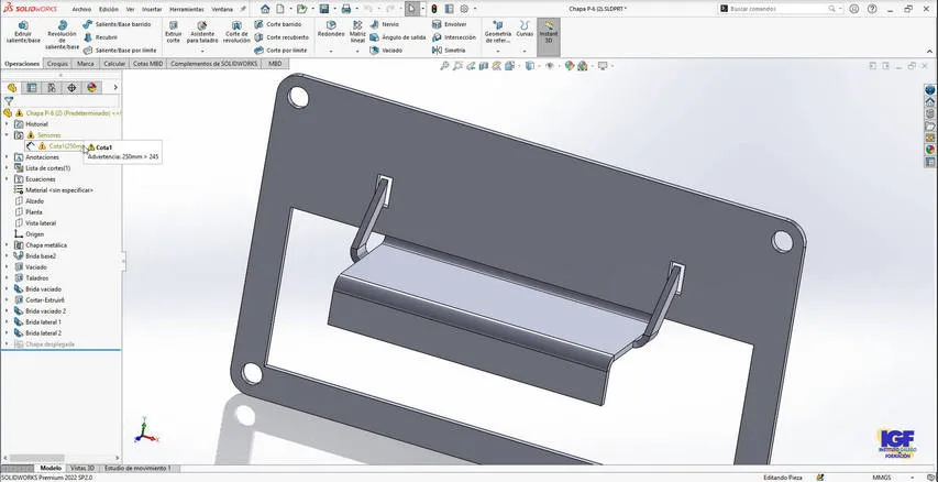 Curso bonificado de SolidWorks chapa - IGF.webp