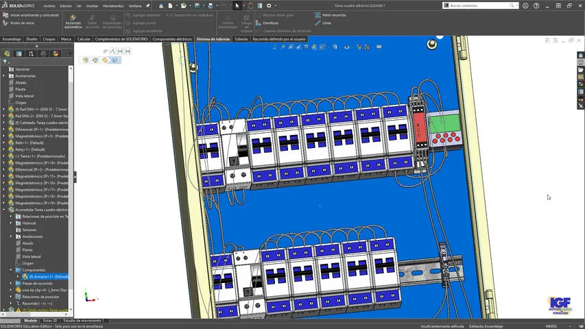 Curs obonificado de SolidWorks Routing cuadro electrico - IGF.webp