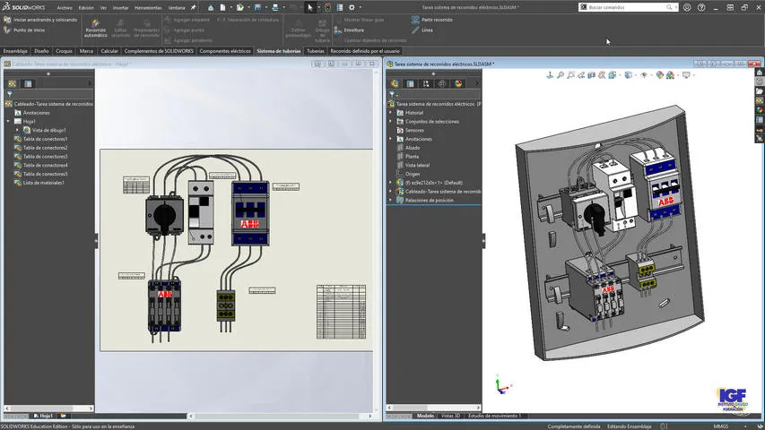 Curso bonificado de SolidWorks routing cuadro - IGF.webp