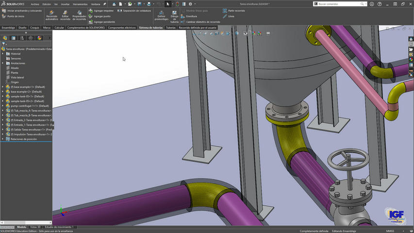 Curso bonificado de SolidWorks Routing