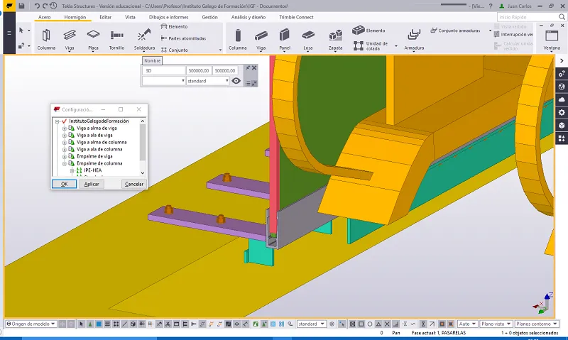 Curso bonificado de Tekla Structures avanzado