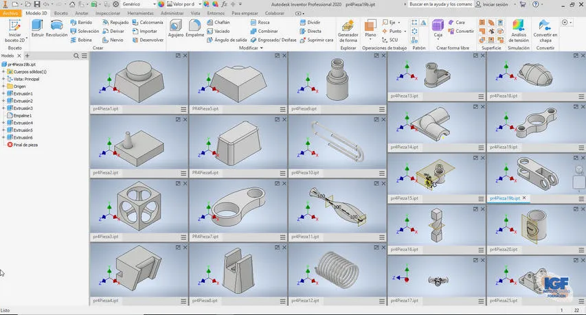 Curso premium de Autodesk Inventor bonificado
