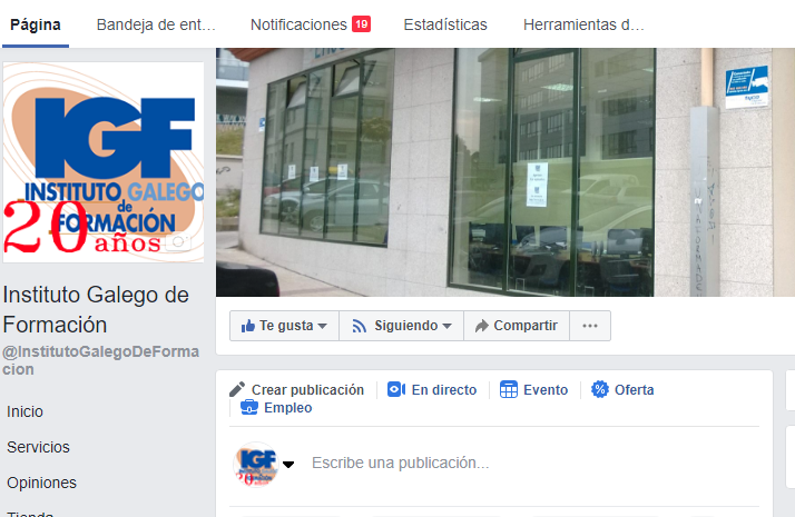 Curso de FaceBook en el Instituto Galego de Formación