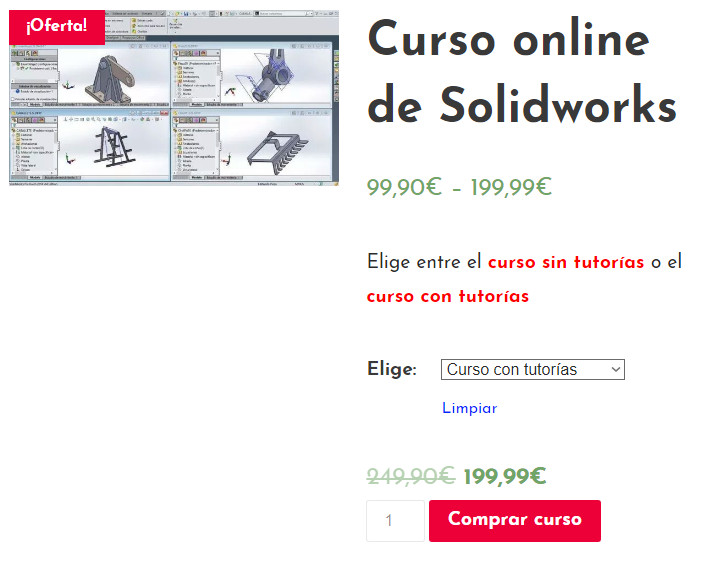 Curso online de Solidworks en el Instituto Galego de Formación