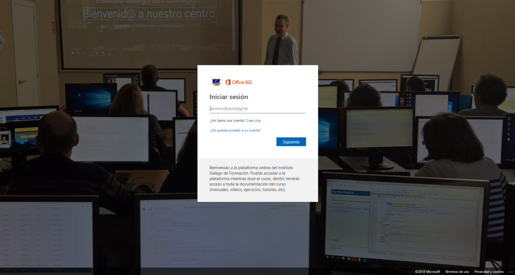 Office 365 gratis en el Instituto Galego de Formación