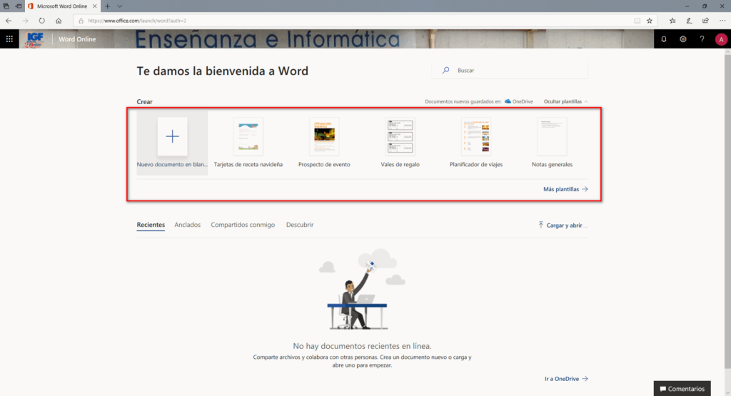 Plantillas Word online - Instituto Galego de Formación
