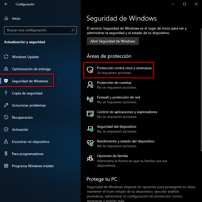 Seguridad de Windows - Instituto Galego de Formación