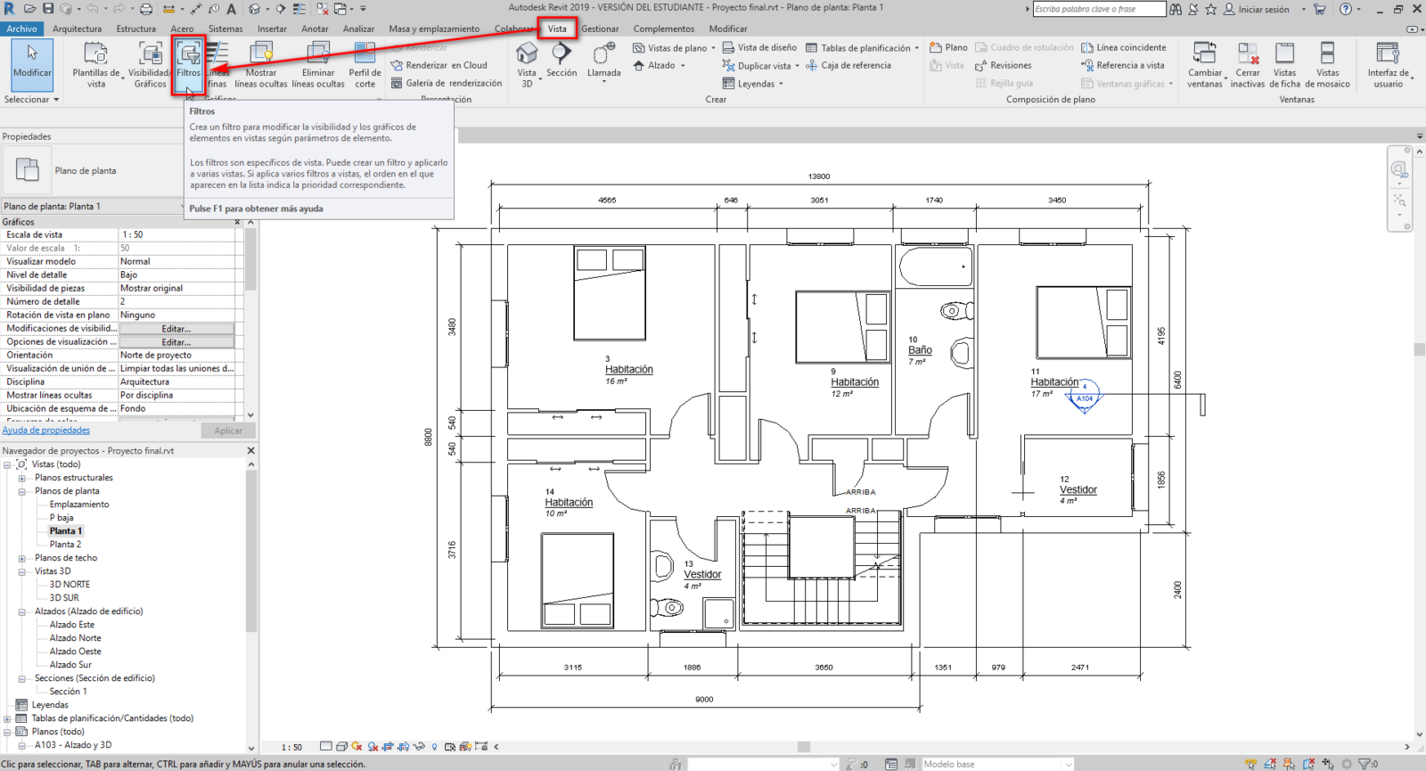 Crear filtro en Revit - Instituto Galego de Formación