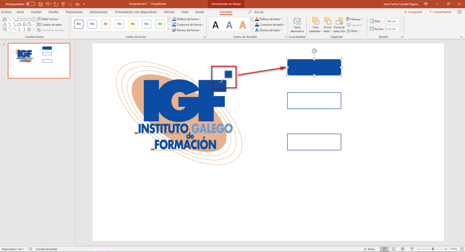 Cuentagotas en PowerPoint - Instituto Galego de Formación