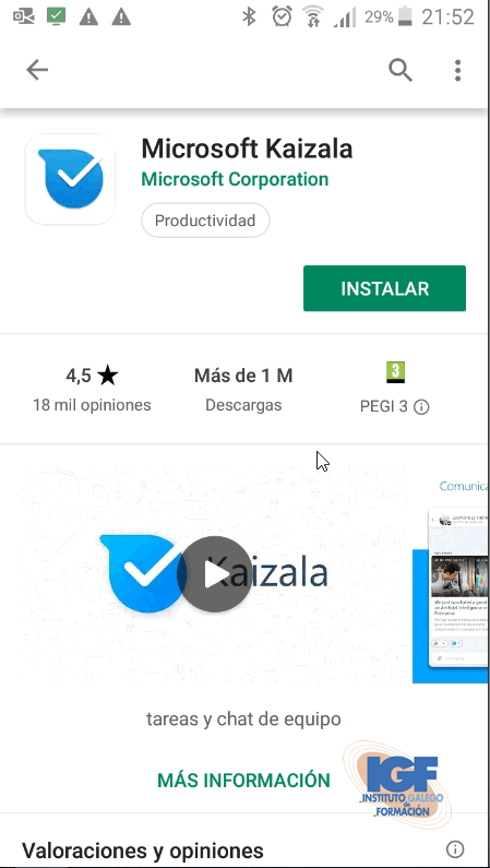 Microsoft Kaizala - Instituto galego de Formación