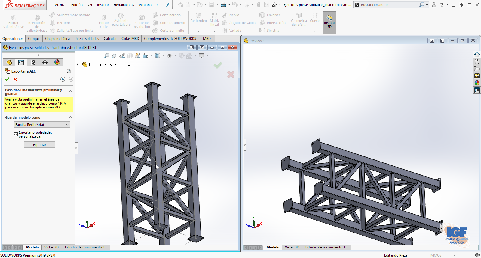 Exportar de SOLIDWORKS a Revit