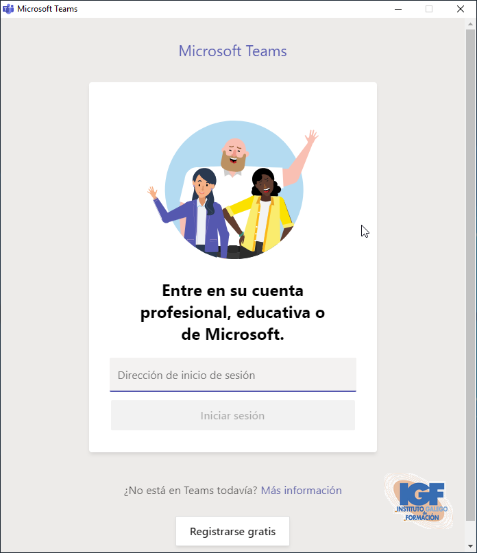 Instalar Microsoft Teams - Instituto Galego de Formación