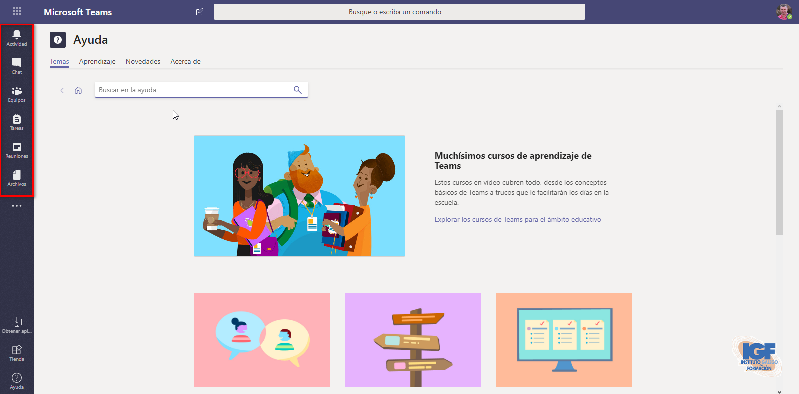 Microsoft Teams - Instituto Galego de Formación