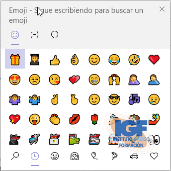 Agregar un emoji desde el teclado