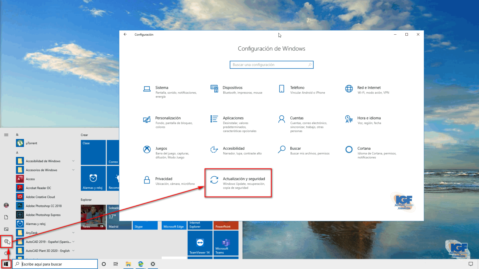 Configurar las actualizaciones de Windows 10 Actualización y seguridad - igf.es