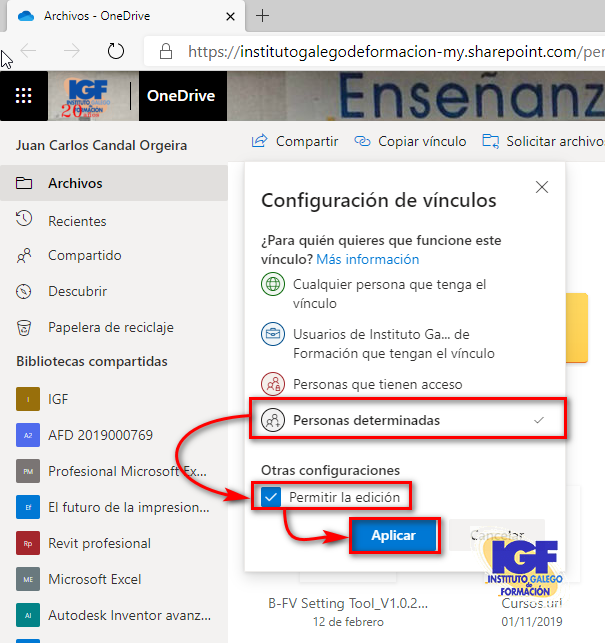 Editar Teletrabajar con OneDrive - igf.es
