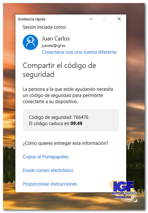 código asistencia rápida - igf.es