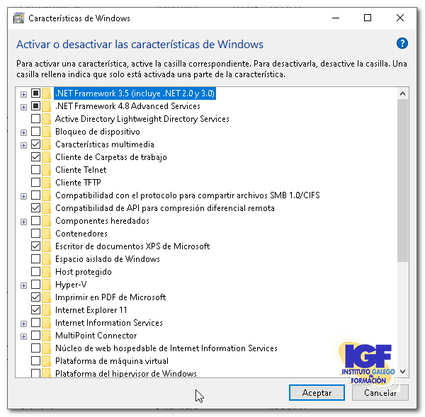 Características de Windows - igf.es
