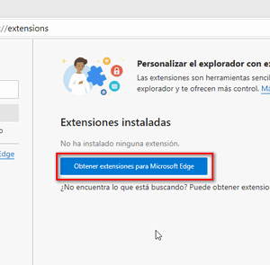 Obtener extensiones para Microsoft Edge - igf.es