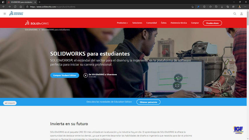 Descargar SolidWorks para estudiantes - igf.es
