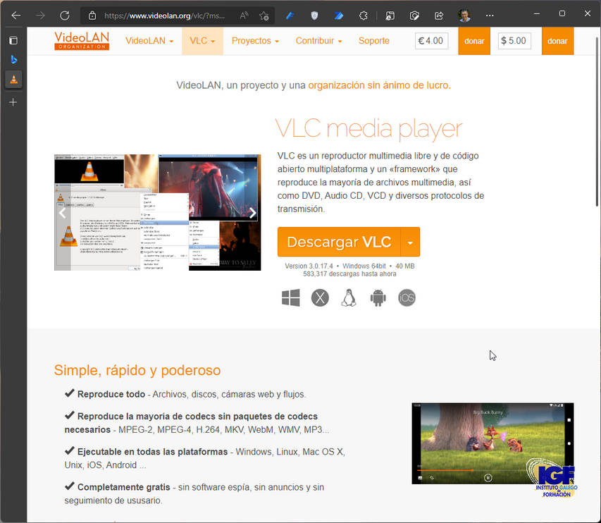 Descargar VLC - igf.es